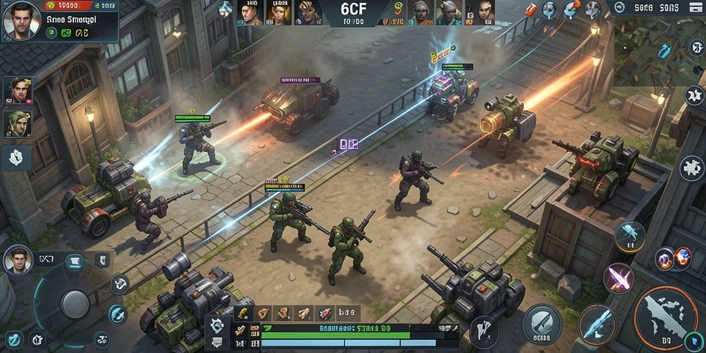 Gameplay strategi yang menantang dan seru di 6CF.