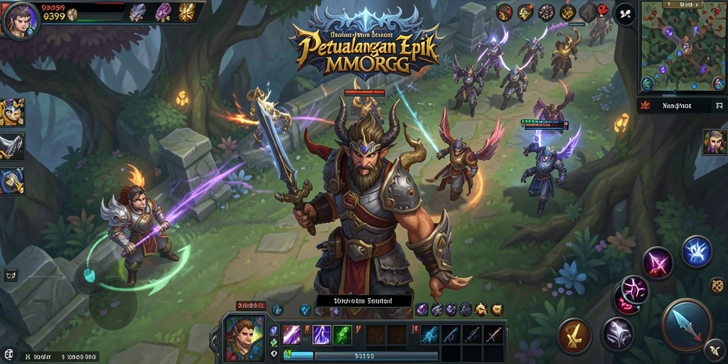 Tampilan gameplay 9399 yang memukau dengan aksi seru di dunia MMORPG.