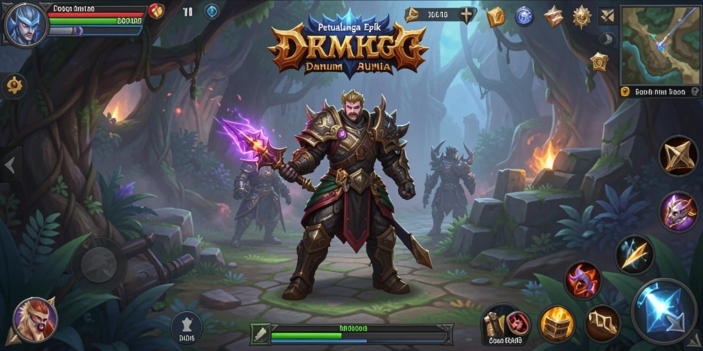 Tampilan gameplay D06 dengan pertempuran seru dan karakter menarik.
