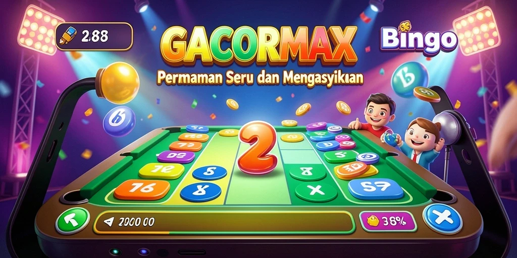 Tampilan gameplay seru GACORMAX dengan suasana Bingo yang menggembirakan.