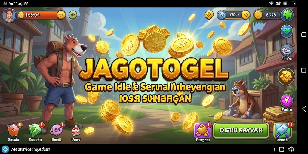 Tampilan gameplay seru di JAGOTOGEL dengan elemen Idle yang menarik.