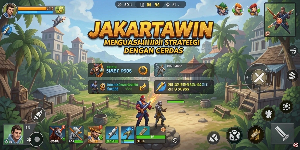 Screenshot gameplay JAKARTAWIN menampilkan aksi strategi yang mendebarkan.
