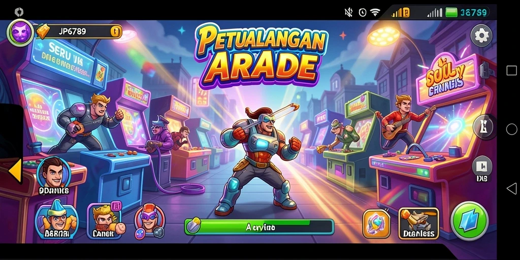Screenshot gameplay JP6789 menampilkan aksi mendebarkan dan grafik yang menawan.