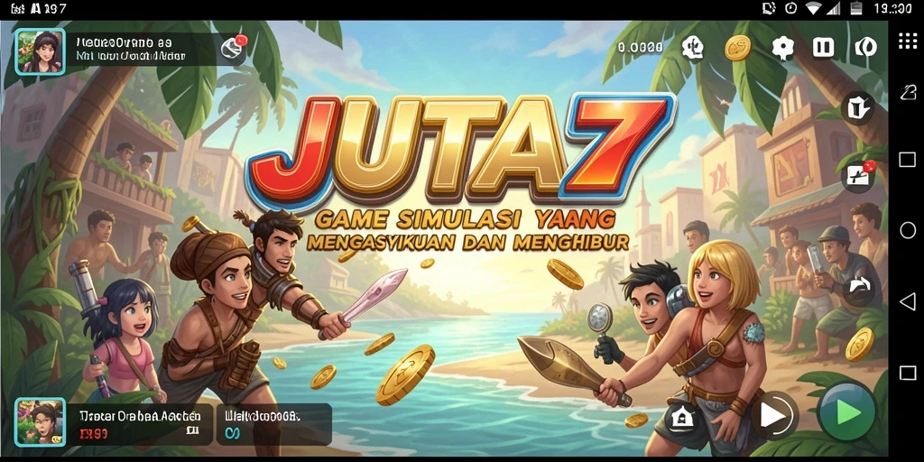 Tampilan gameplay menakjubkan dari JUTA7 yang mengasyikkan.