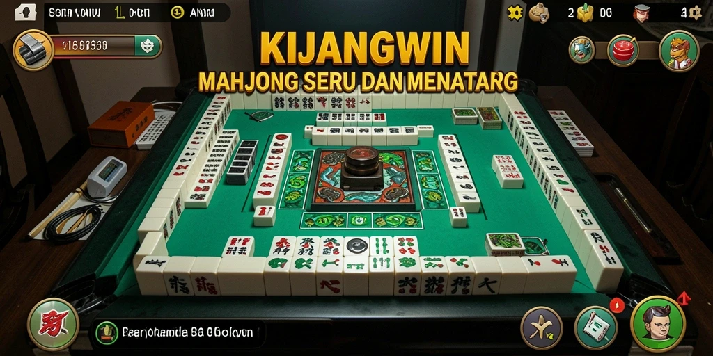 Screenshot KIJANGWIN menampilkan aksi permainan Mahjong yang seru.
