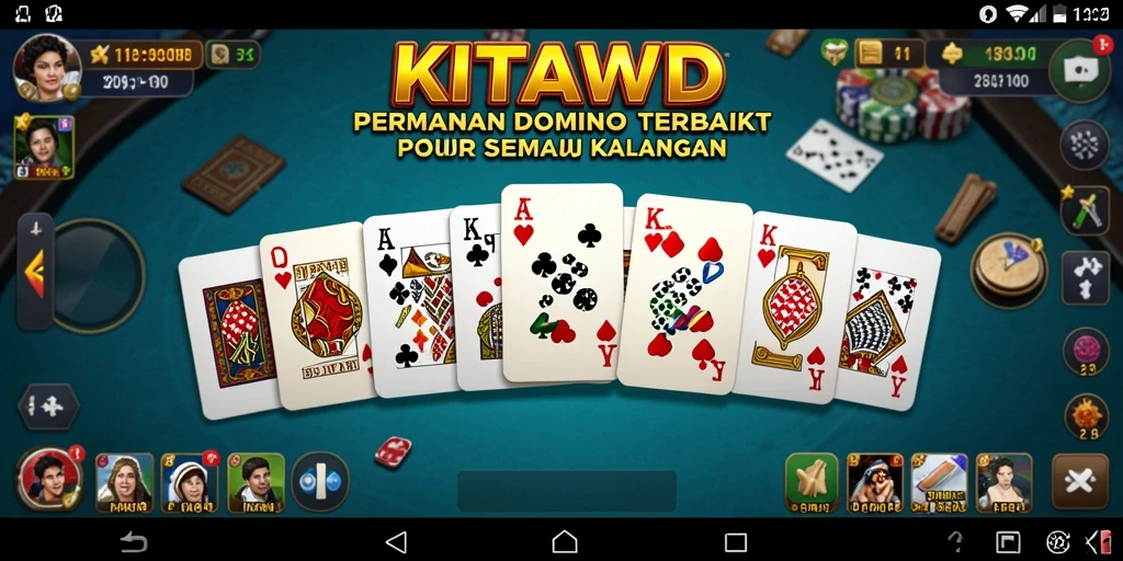 Screenshot gameplay <strong>KITAWD</strong> menampilkan pertarungan seru dalam permainan Domino.