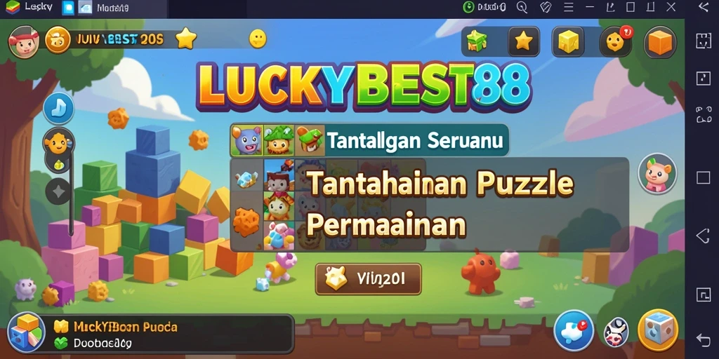 Tampilan gameplay menarik dari LUCKYBEST88 yang penuh tantangan puzzle.