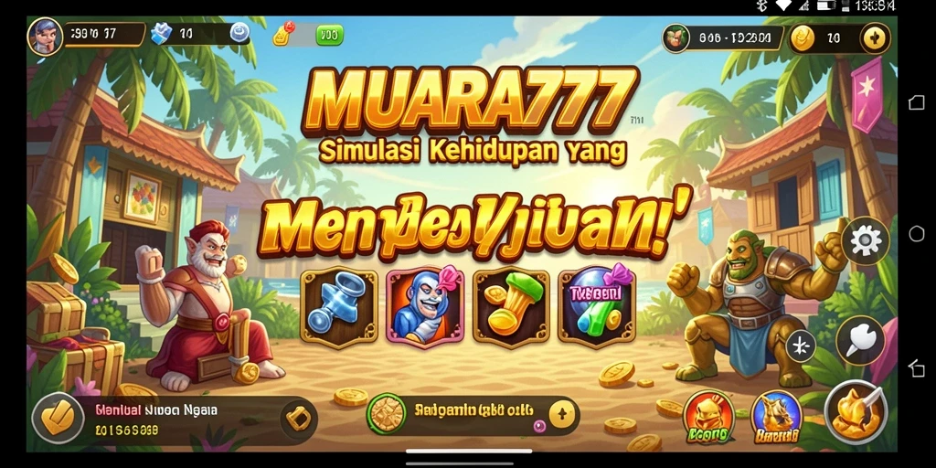 Tampilan gameplay MUARA777 yang menakjubkan dan interaktif.