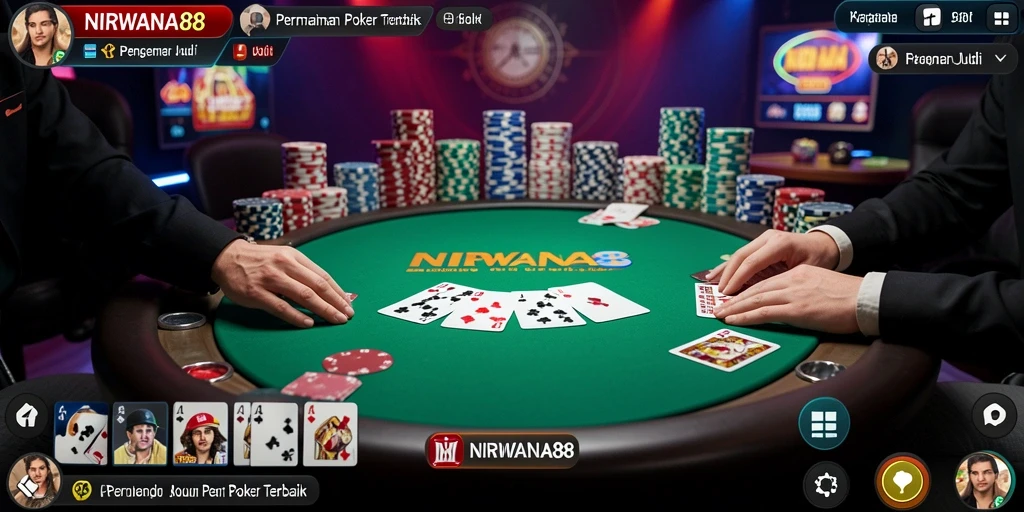 Gameplay seru dalam aplikasi poker NIRWANA88.