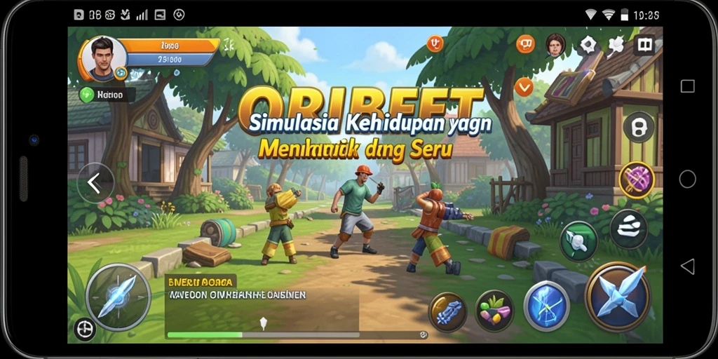 Tampilan gameplay ORIBET yang menarik dan interaktif.
