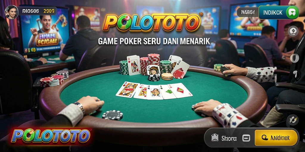 Tampilan gameplay seru di POLOTOTO dengan efek menarik.