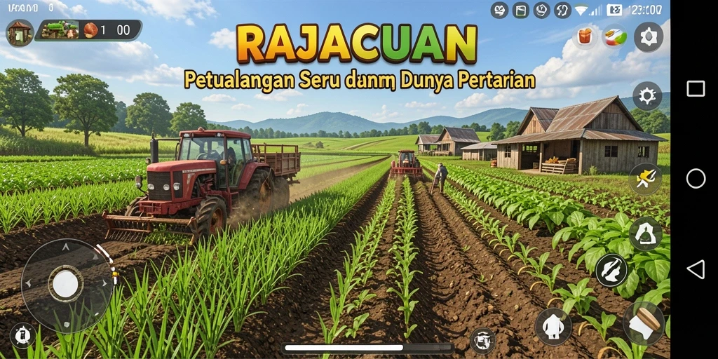 Gameplay seru menanam dan merawat tanaman di RAJACUAN.
