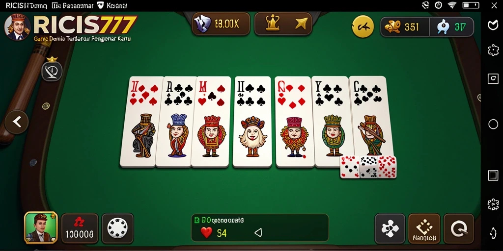 Gameplay seru di RICIS77 dengan pertandingan Domino.