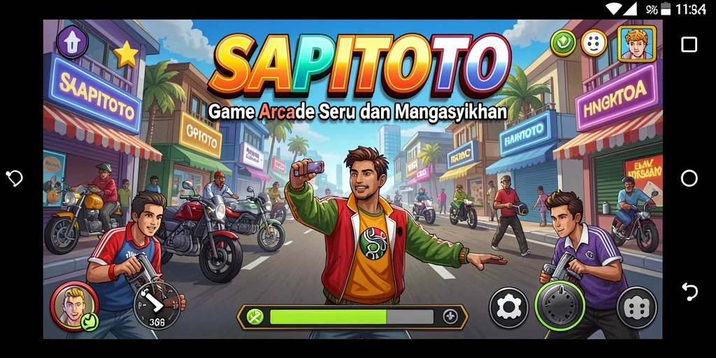 Tampilan gameplay seru dari SAPITOTO yang penuh tantangan.