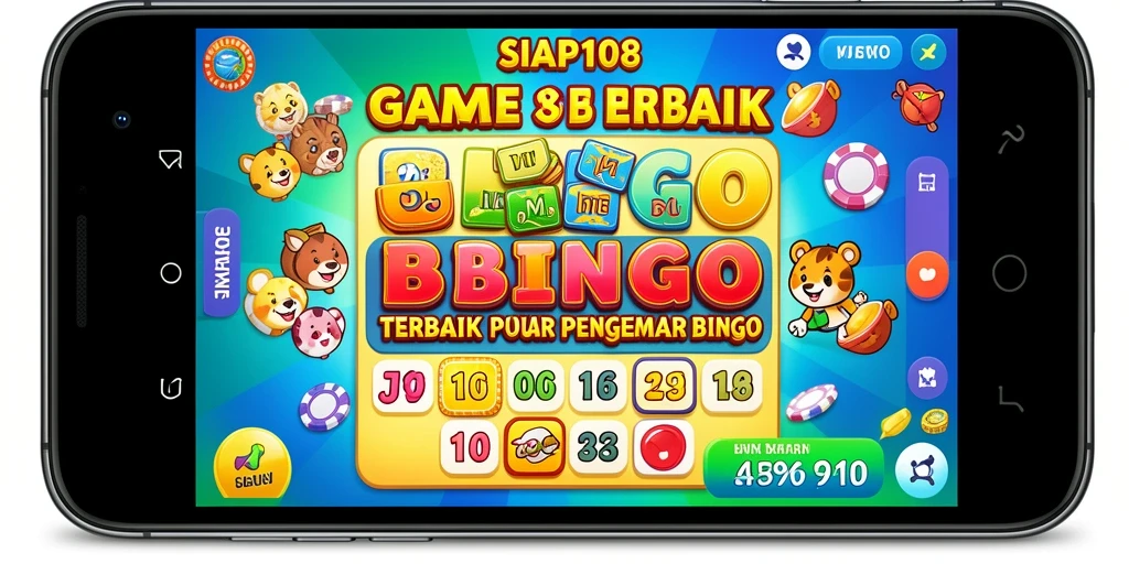 Screenshot SIAP108 menampilkan gameplay seru Bingo yang mendebarkan.