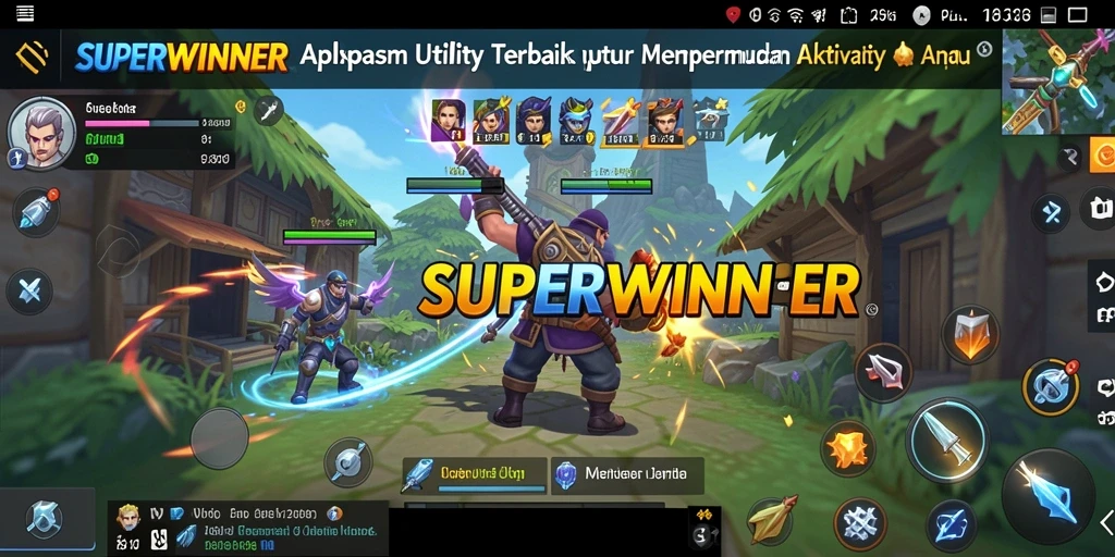 Tampilan antarmuka <strong>SUPERWINNER</strong> yang sederhana dan fungsional.