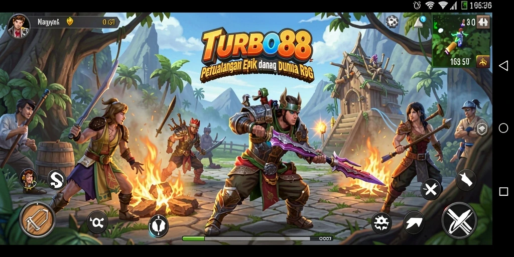 Tampilan permainan TURBO88 yang mengesankan dan menantang.