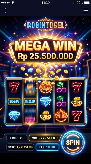 Screenshot aplikasi robintogel yang menunjukkan fitur unduh cepat.